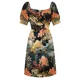 thumbnail image 5 of Vestido sin mangas con patrón de seda tipo kimono Retro ropa de verano para mujer vestido de fiesta de lujo para mujer vestido de fiesta de noche, 5 of 5