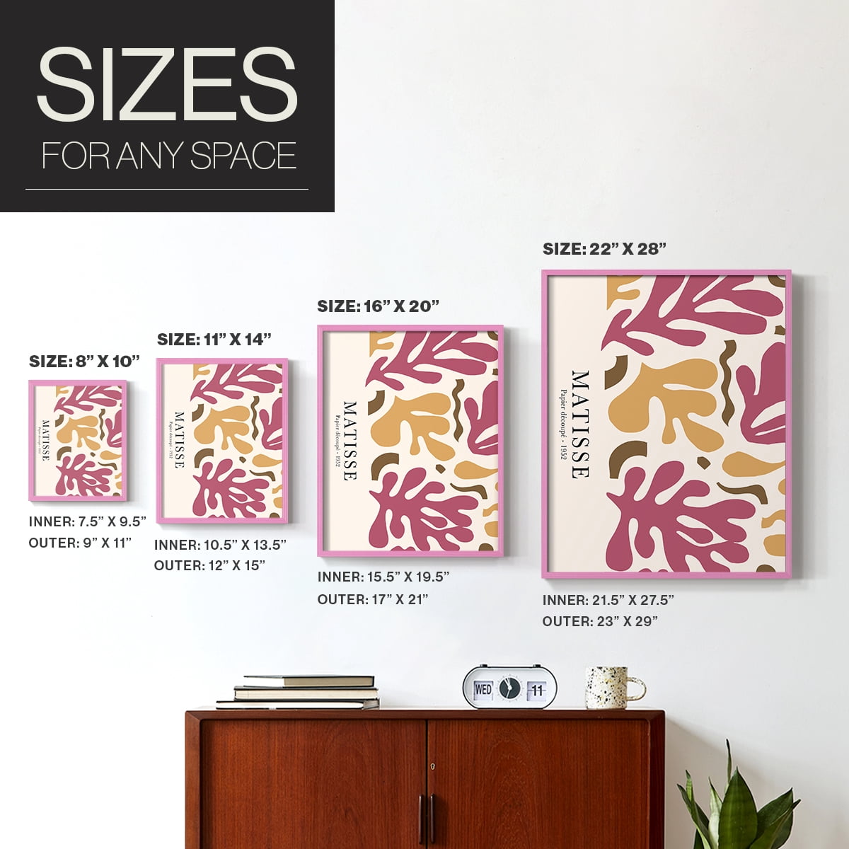 Matisse CCXLVII in Solid Wood 11 x 14 Framed Print