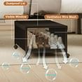 thumbnail image 6 of 2 Pack Under the Bed Storage Containers,12 inch Height Under Bed Shoe Storage,31inch Long Underbed Storage with Wheels,Large Rolling under bed Clothes Storage Drawers with Lid for Dorm Tall,Black, 6 of 7