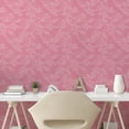 thumbnail image 3 of Ambesonne Floral Peel & Stick Wallpaper for Home, Thin Lines Peonies Graphic, 13"x36", Pastel Pink and White, 3 of 6