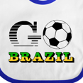 thumbnail image 4 of Inktastic Go, Brazil- Soccer, Football Boys or Girls Baby Bib, 4 of 4