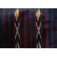 thumbnail image 4 of oneOone Cotton Silk Fabric Stripe Ikat Print Fabric BTY 42 Inch Wide, 4 of 4