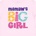 thumbnail image 4 of Inktastic Memaw Big Girl Girls Baby T-Shirt, 4 of 5
