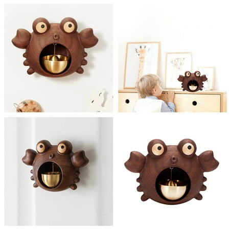 

Novelty Decorations Wooden Style Brass And Double Tape Animal Shaped Doorbell Crab