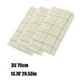 thumbnail image 3 of Beige Soft Absorbent Plaid Face Towel Set With Premium Cotton Material, Quick Drying Feature And Fade-Resistant Design For Bathroom, Gym And Travel Use, 3-Pack Towels 13.77*29.52In, 3 of 7