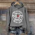 thumbnail image 3 of Dance Like Like Rudolph Santa Love Jesus Hoodies for Women Christmas Christian Hooded Sweatshirt, 3 of 4