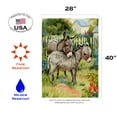 thumbnail image 2 of Toland Home Garden Backyard Burrows Farm Donkey Flag Double Sided 28x40 Inch, 2 of 5