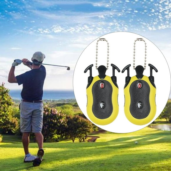 de golf Pequeño de s de golf Accesorio simple Keeper Hasta 9 , Amarillo Cola Contador de marcadores de golf