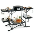 thumbnail image 4 of Gymax Camping Kitchen Table Folding Portable Outdoor Cook Station w/ 4 Side Tables, 4 of 10