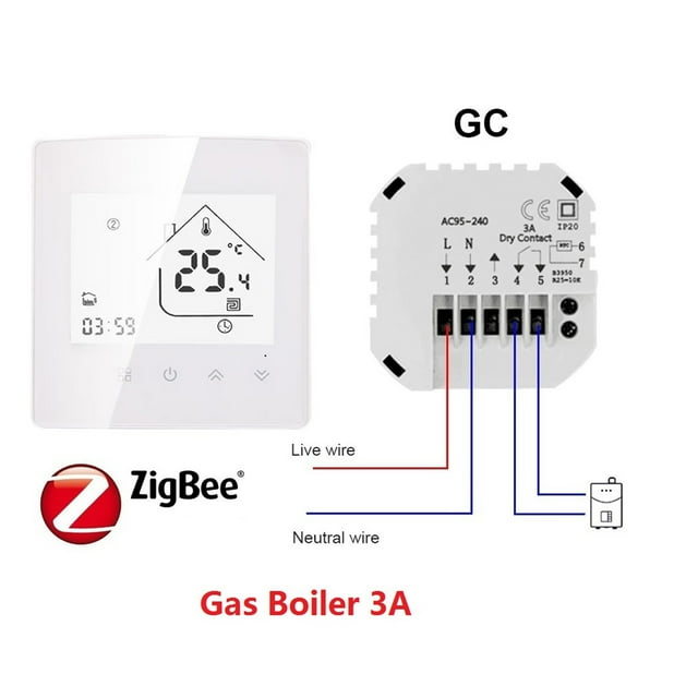 HEAT X5H Tuya WiFi / Smart Zigbee Thermostat Temperature Controller For Electric Floor/Water Heating/Water Gas Boiler ,Easy to Install