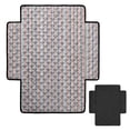 thumbnail image 2 of ZIATUBLES Pink Blue Stripe Print Recliner Chair Cover, Anti-Slip Quilted Recliner Couch Slipcover, Washable Furniture Protector for Living Room, Fits Most Standard Recliners, 2 of 8