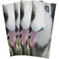 thumbnail image 6 of Summer Huskie Dog Dish Towels Set of 4, Red Flower Washable Tea Towels Dishcloths Lint-Free 18x28 Inch Fast Drying for Kitchen Restaurant Bar Clean, 6 of 7