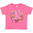 thumbnail image 3 of Inktastic Breast Cancer Awareness Wreath Pink Ribbon Girls Toddler T-Shirt, 3 of 5
