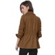 thumbnail image 5 of Chaqueta Utilitaria Ligera Con Bolsillos Con Solapa En La Cintura Con Cordón Para Mujer marrón S, 5 of 6