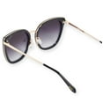 thumbnail image 3 of Quay Australia Flat Out Sunglasses Black Oversized Cat Eye, 3 of 4