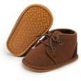 thumbnail image 4 of HsdsBebe?Baby?Boys?Girls?Oxford?Shoes?PU?Leather?Soft?Rubber?Sole?Sneakers??Anti-Slip?Toddler?Ankle?Boots?Infant?Walking?Shoes Moccasins, 4 of 6