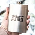 thumbnail image 2 of 8oz Remember the Face of Your Father Flask L1, 2 of 2