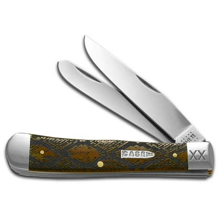 Case XX Knives Diamondback Antique Bone Trapper 1/500 Stainless Pocket Knife CA10743 SS