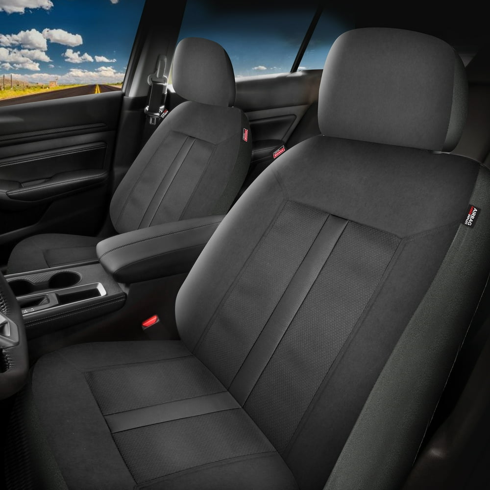 Genuine Dickies 2 Piece Sorrento Car Seat Covers Black, 43261WDI