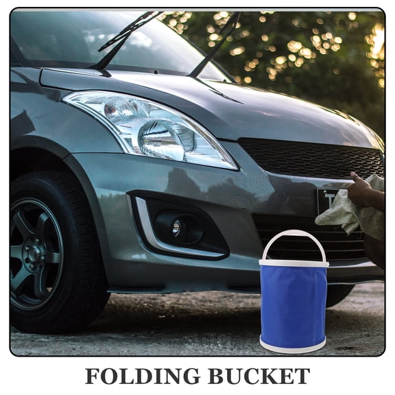 Folding Bucket Bucket Wash Car Portable Water Bucket Folding Wash Basin Fishing Water Pail