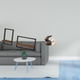 thumbnail image 2 of Estantes Flotantes De Madera De Estilo Rústico Moderno Con Estatua De Conejo De Cerámica. Ideales Para La Cocina, La Oficina, El Comedor, La Pascua O Como Decoración De Jardín., 2 of 8