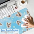 thumbnail image 4 of Long Mouse Pads for Desk,Corgi Footprint Desk Mats on Top Of Desks, Desk Mouse Pad Extra Large with 3mm Non-Slip Base and Stitched Edge for Gaming,Office,Work,Home 31.5"x11.8", 4 of 6