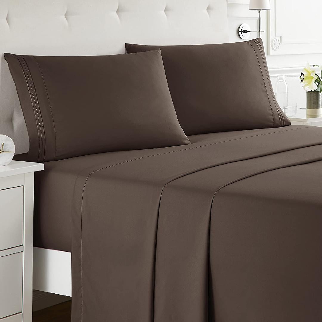 Full Size Sheet Sets 4 Piece Full Size Sheets, Chocolate Brown Sheets