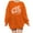 Orange, variant on Munlar Womens Cardigan Sweaters,Women's Fashion Thanksgiving Printed Loose Long Sleeve Sweater Round Neck Casual Pullover Sweatershirts Sweatershirt