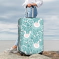 thumbnail image 7 of Pofeuu Swan And Flowers4 Print Luggage Suitcase Cover Protector Luggage Washable Covers Aesthetic for 18/24/28/32 inch Luggage（No luggage included）-Large, 7 of 7