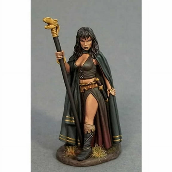 Evil Female Mage with Scepter Miniature Elmore Masterwork Dark Sword Miniatures