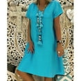 thumbnail image 1 of Robe T-shirt en Coton Décontractée pour Femmes, Style Estival, Grande Taille, 1 of 3