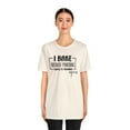thumbnail image 2 of I Bake Because Punching People is Frowned Upon Unisex Shirt, 2 of 6