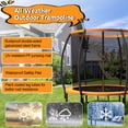 thumbnail image 5 of Gymax 12FT Recreational Trampoline w/ Ladder Enclosure Net Safety Pad Outdoor, 5 of 9