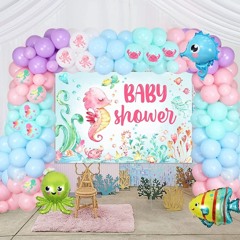 Ocean themed sales baby shower girl