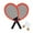 Red, variant on GERsome Luminous Badminton Rackets Set of 4,Beach Lawn Backyard Game,Indoor Outdoor Sports,2 Racquets,2 Shuttlecocks for Kids Indoor/Outdoor Sport Game