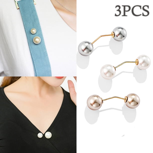 onlyliua Liquidación Broche Pin Suéter Chal con Broche de Perla para Evitar Que La Ropa Se Caiga