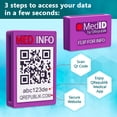thumbnail image 3 of QREPUBLIK Medical ID Tags. That Sleeve fits Most Bands Like Samsung Gear, Apple Watch, Mi Band, Fitbit, Garmin, and Other Watches. One Size for Women, Men, 3 of 14