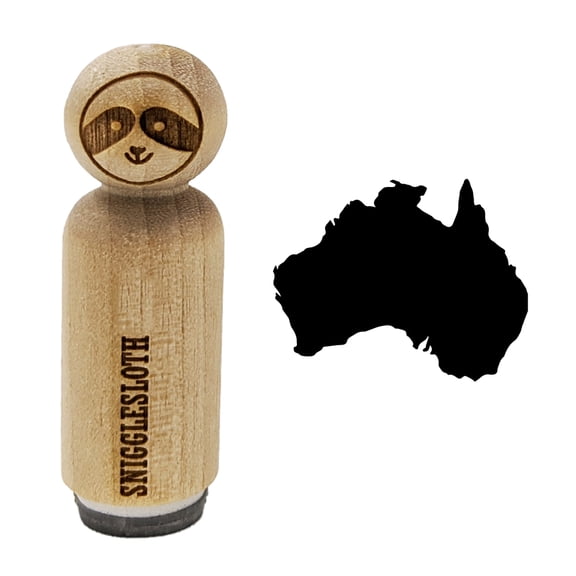 Australia Solid Rubber Stamp for Scrapbooking Crafting Stamping - Mini 1/2 Inch