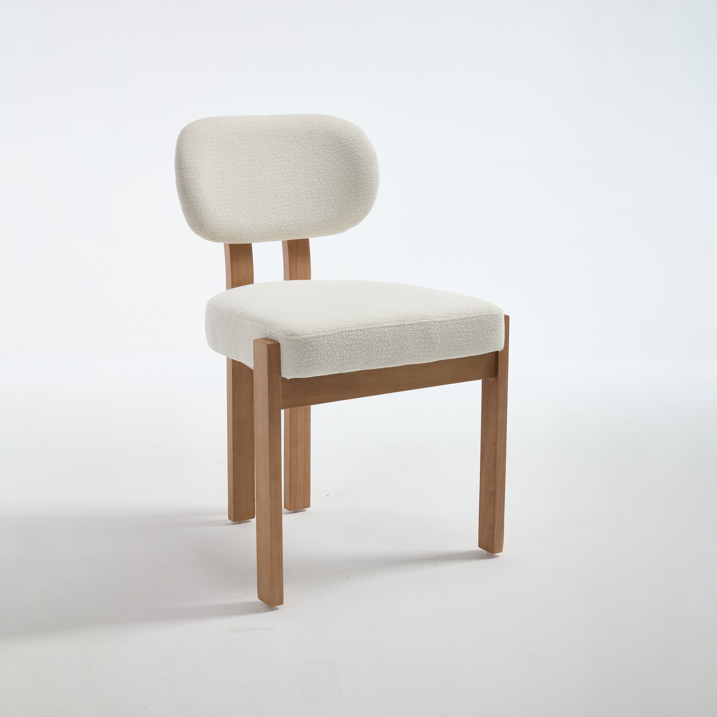 TrumanPick Modern Farmhouse Wooden Dining Chairs Set of 2 Upholstered