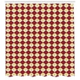 thumbnail image 3 of Ambesonne Fleur De Lis Shower Curtain, Geometric Heraldry, 69"Wx75"L, Ruby Yellow White, 3 of 3