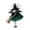 Green, variant on BotaniNest Halloween Decorations Halloween Witch Hanging Ghostly Home Ornament For Party Porch Wall Door Entryway