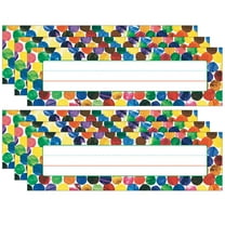 Carson Dellosa Education Eric Carle Dots Desk Nameplates, 36 Per Pack, 6 Packs