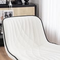 thumbnail image 4 of YOUNIKE Swivel Bar Stools Set of 2 Adjustable Leather Counter Barstool, White, 4 of 8