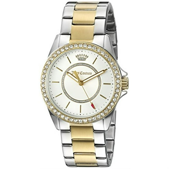 Juicy Couture Women's 'Laguna' Quartz Silver and Gold and Stainless Steel Casual Watch, Color:Two Tone (Model: 1901411)