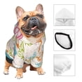 thumbnail image 3 of Balery Retro Colorful Butterfly Sudadera con Capucha para Perros Pequeños – Ropa para Mascotas, Disfraz para Perros y Gatos, Ideal para Fiestas y Cosplay-X-Small, 3 of 7