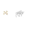 thumbnail image 6 of 5 Sets Wooden Bird Figurine Bull Ornament Resin Material Abstract Style for Home Entryway Tabletop Shelf, 6 of 8