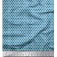 thumbnail image 1 of Soimoi Blue Rayon Fabric Geometrical Star Geometric Print Sewing Fabric Yard 56 Inch Wide, 1 of 3