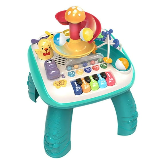 yotijay 1Pcs Baby Activity Table Early Education Musical Instrument Play Center Learning