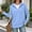 A59 Light Blue, variant on Women's Quarter Zip Pullover Sweater Waffle Knit Half Zip Sweatshirt Long Sleeve Drop Shoulder Tops with Kangaroo Pocket Slouchy Casual Fall Clothes