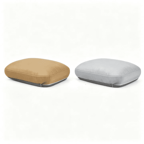 Memory Foam Pillow Automatic Inflatable Travel,Self-Inflating Ergonomic Neck Support,Portable Roll-Up with Carry Bag for Camping Flight Office Nap Coffee